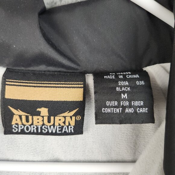 Vintage Satin Bomber Jacket Mens Medium Snap Front Black 90's Lined Car Cruizers - Picture 8 of 13